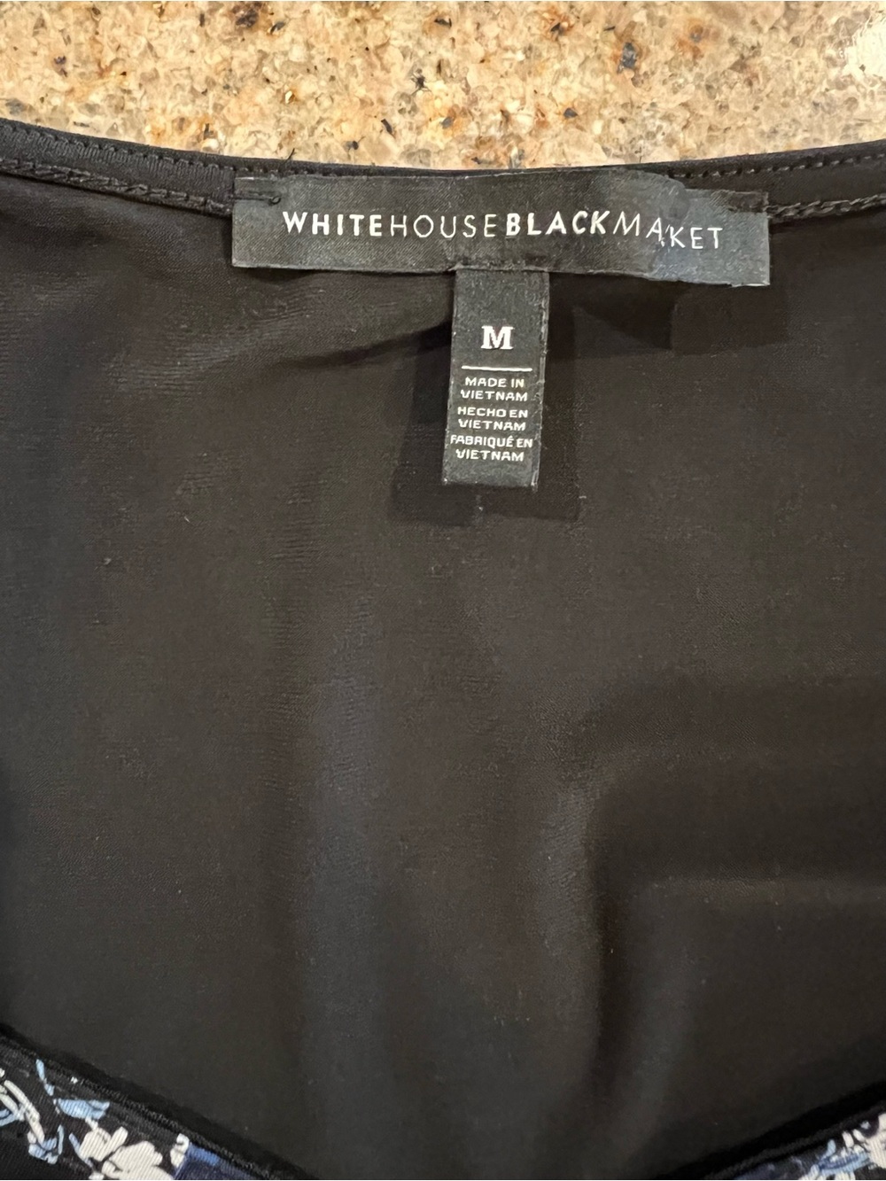 White House Black Market Sleeveless Mesh Floral Illusion Top – Size Medium – EUC - Picture 4 of 9